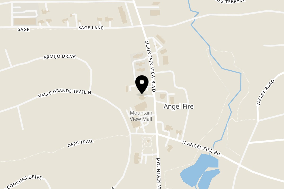 Map showing the location of Morning Star Restaurant Angel Fire NM on Elk Horn Lodge in Angel Fire